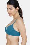 Zivame Innovation Push-Up Non Wired Medium Coverage Bra - Sailor Blue — thumbnail 4